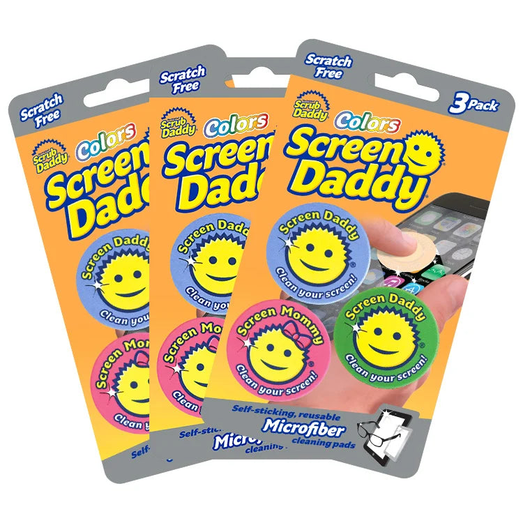 Scrub Daddy Screen Daddy 3 Count Bundle (3 packages of 3 Screen Daddys)